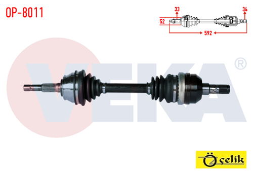 OPEL VECTRA A SOL AKS KOMPLE - VEKA MARKA