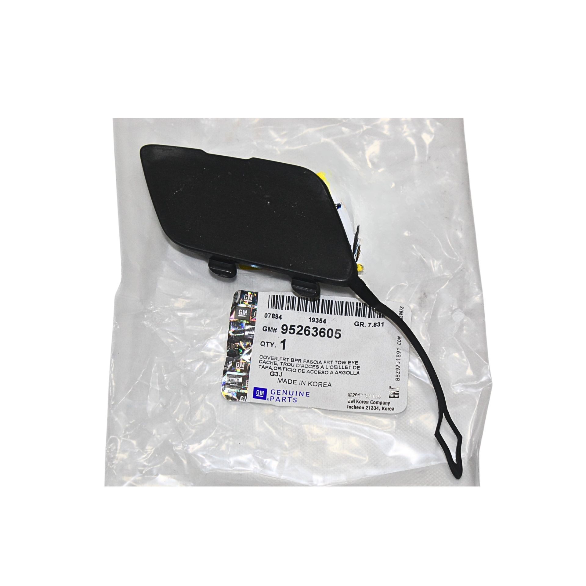 Chevrolet Cruze Ön Tampon Çeki Demir Kapağı - Orijinal 95263605